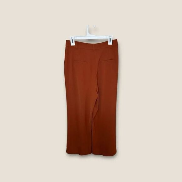 Leith High Waisted Flare Pants Brown Spice Size Medium - Picture 4 of 11